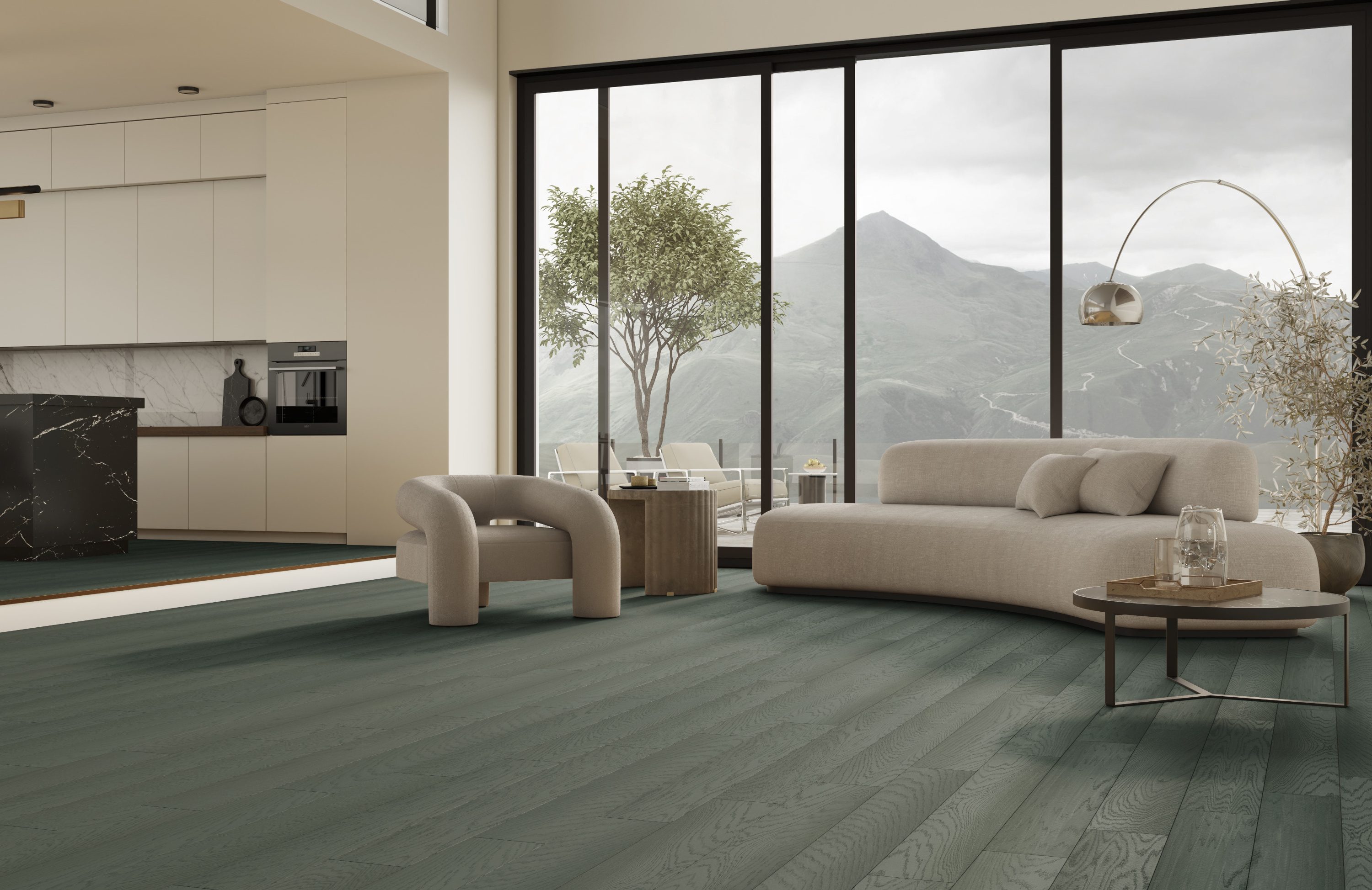 Кварцевый паркет QUARTZ PARQUET Классик 409 Дуб Средиземноморский