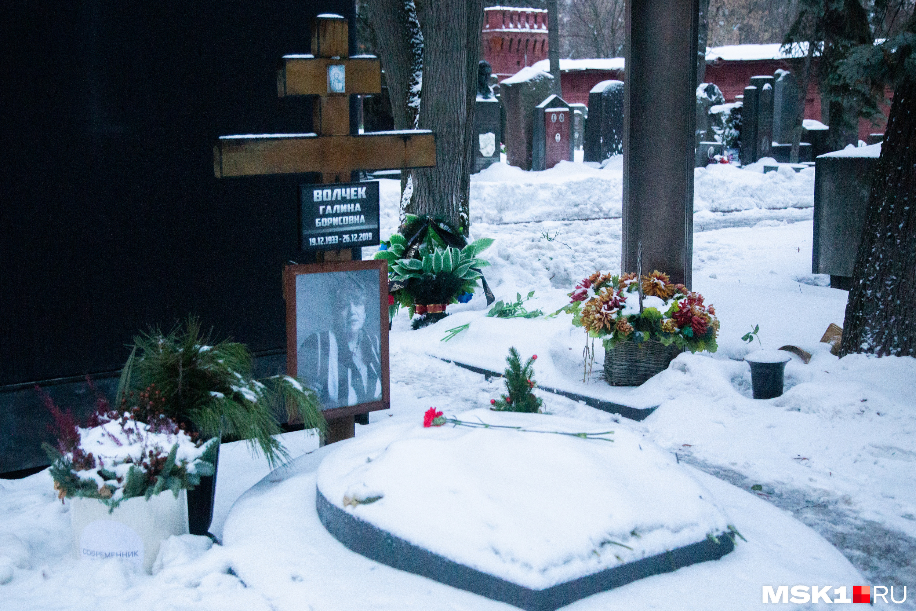 фото памятника галине волчек на могиле