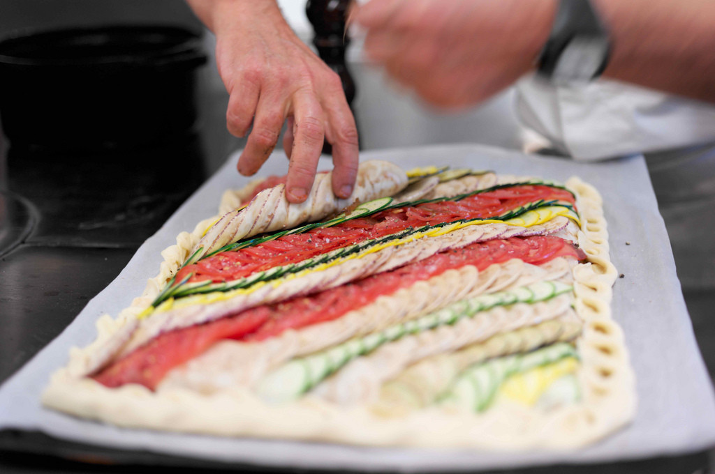 Овощной пирог по линейке придумал знаменитый французский шеф-повар Арман Арналь
