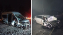 В Томске двух человек подключили к ИВЛ после аварии с микроавтобусом из Новосибирска