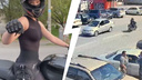 Мотоциклистка попала в спорное ДТП с участием полицейского и не смогла доказать правоту — смотрим видео аварии