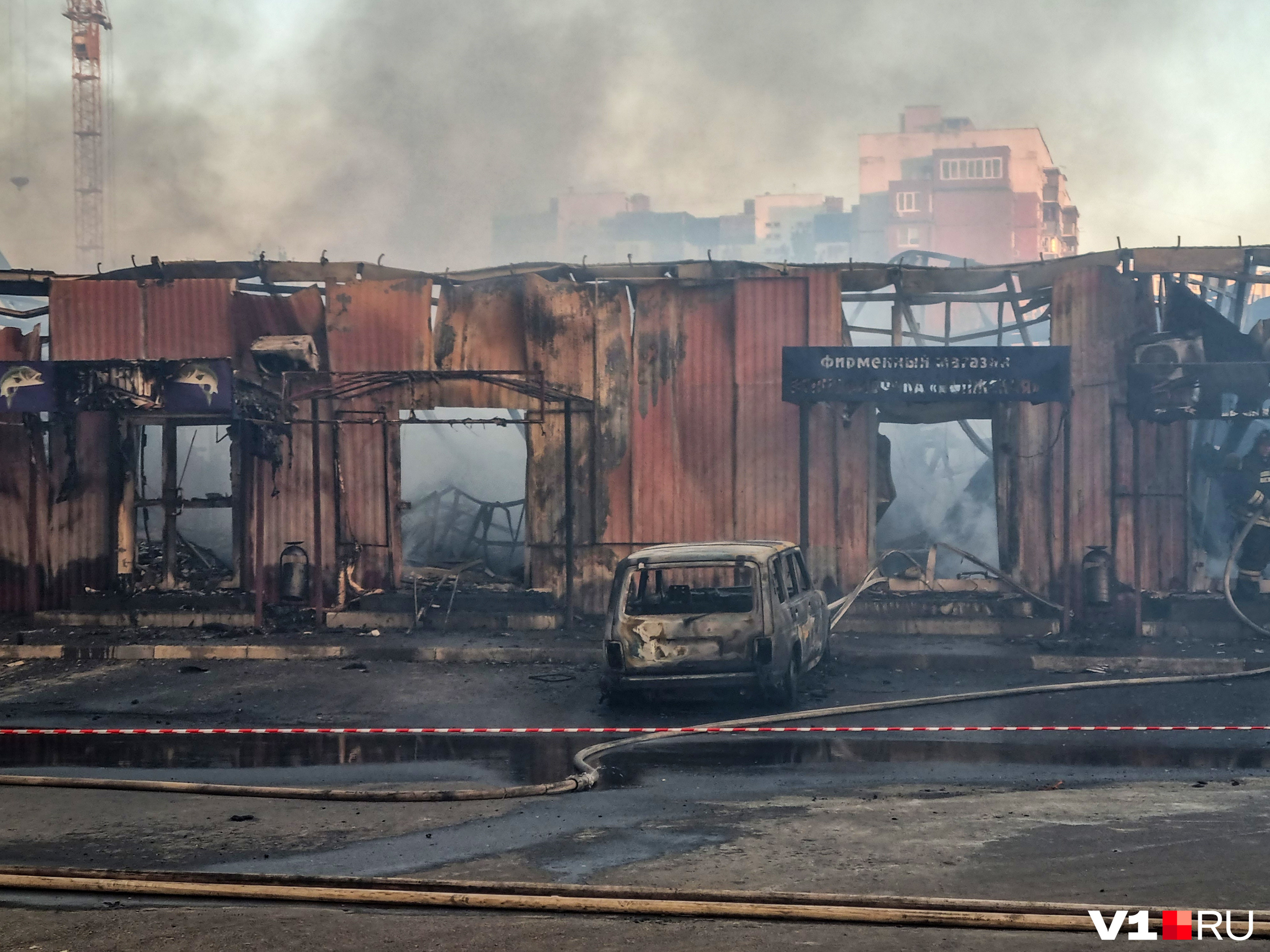 29 августа 2023 г. Сгорел рынок Волжский. Пожар в Волжском сейчас.