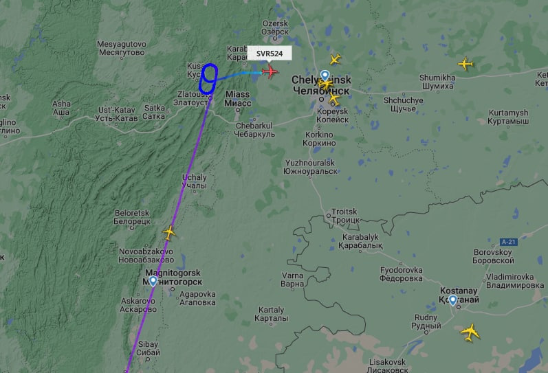 В Челябинск отправили и самолет из Сочи