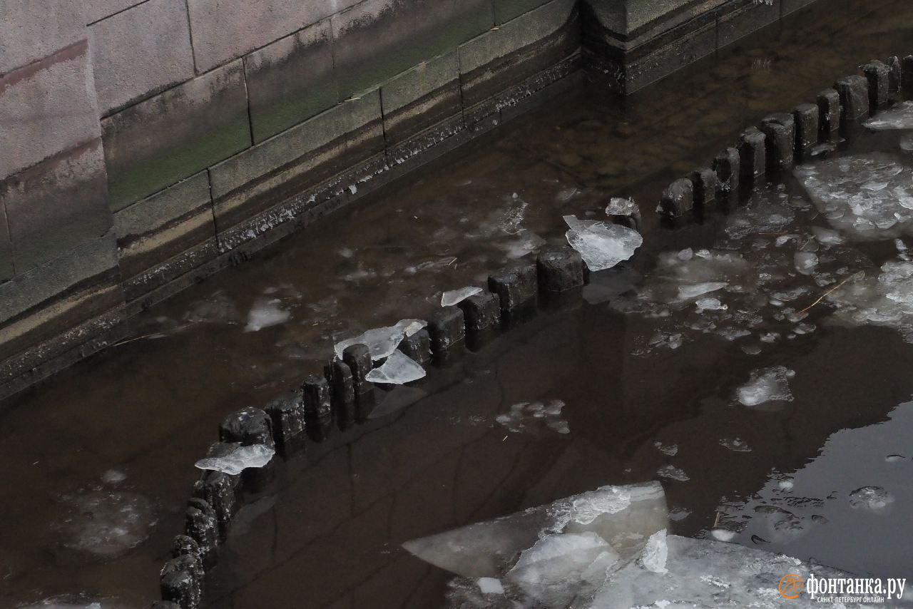 Снижение уровня воды в Неве 25 ноября 2022 года