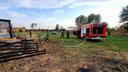 Пожар в Ростовской области уничтожил часть музея «Степная застава»