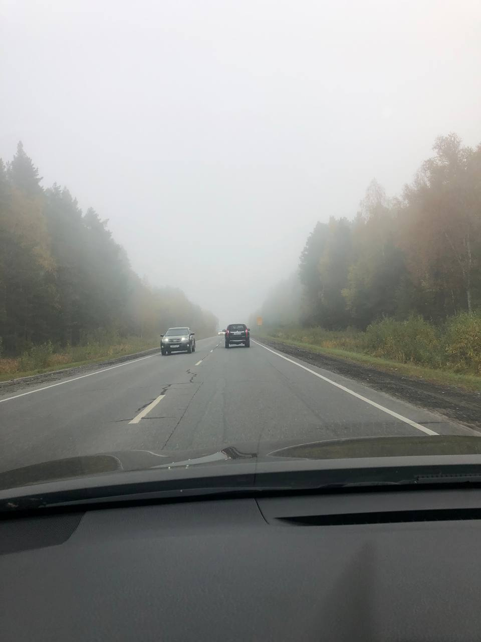 Водителям приходилось ехать очень аккуратно, туман все-таки внес коррективы в движение на трассах Водителям приходилось ехать очень аккуратно, туман все-таки внес коррективы в движение на трассах