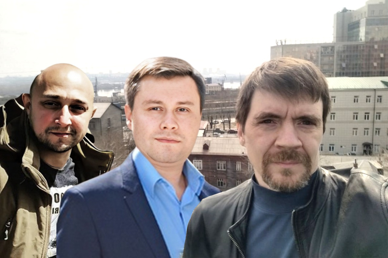 Волонтеры Алексей Носов, Владислав Люмин, Ростислав Антонов