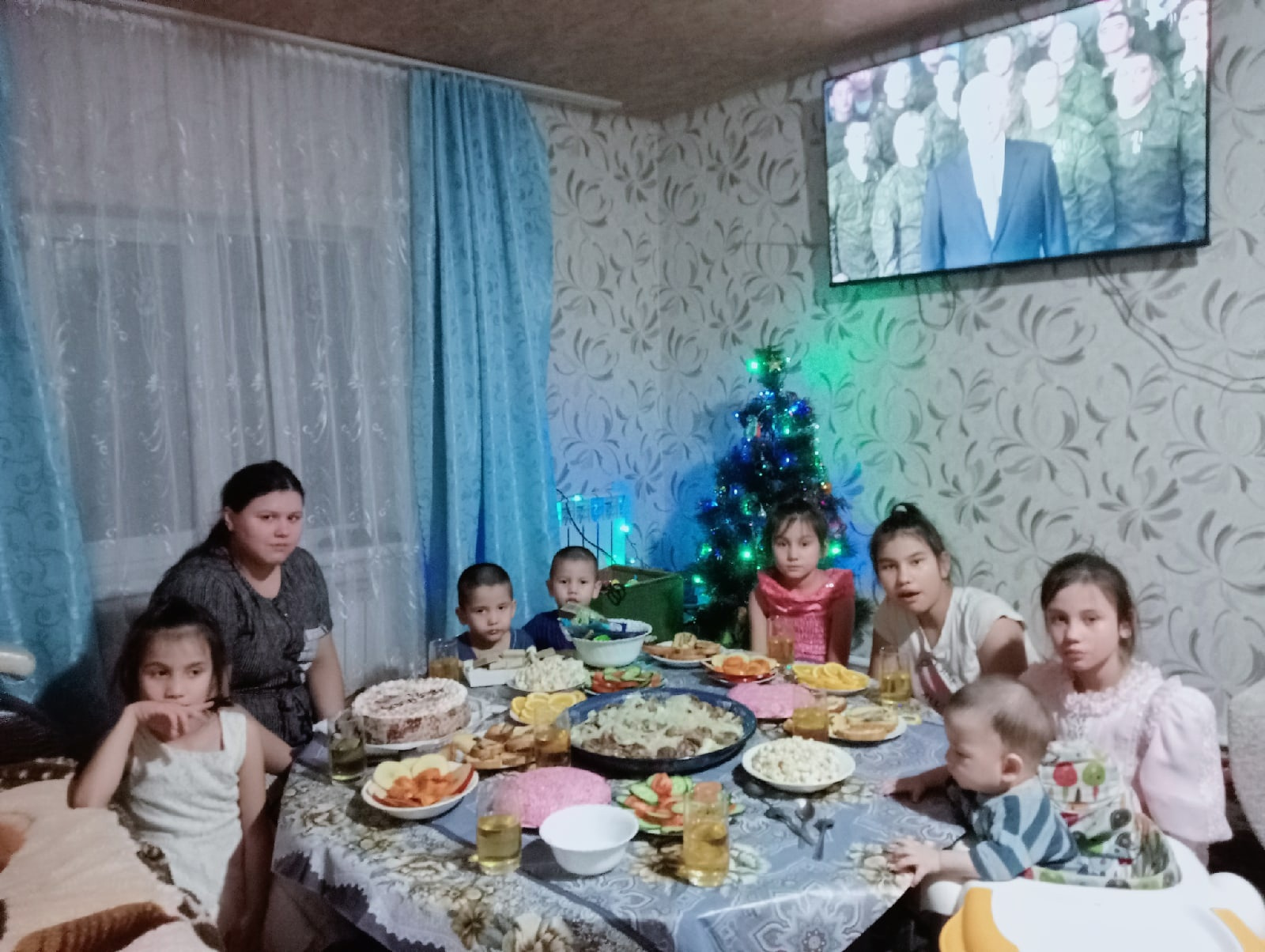 Так семья без отца встречала 2023-й Новый год