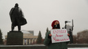 На площади Ленина прошел пикет в поддержку арестованной экс-главы штаба Навального* в Уфе