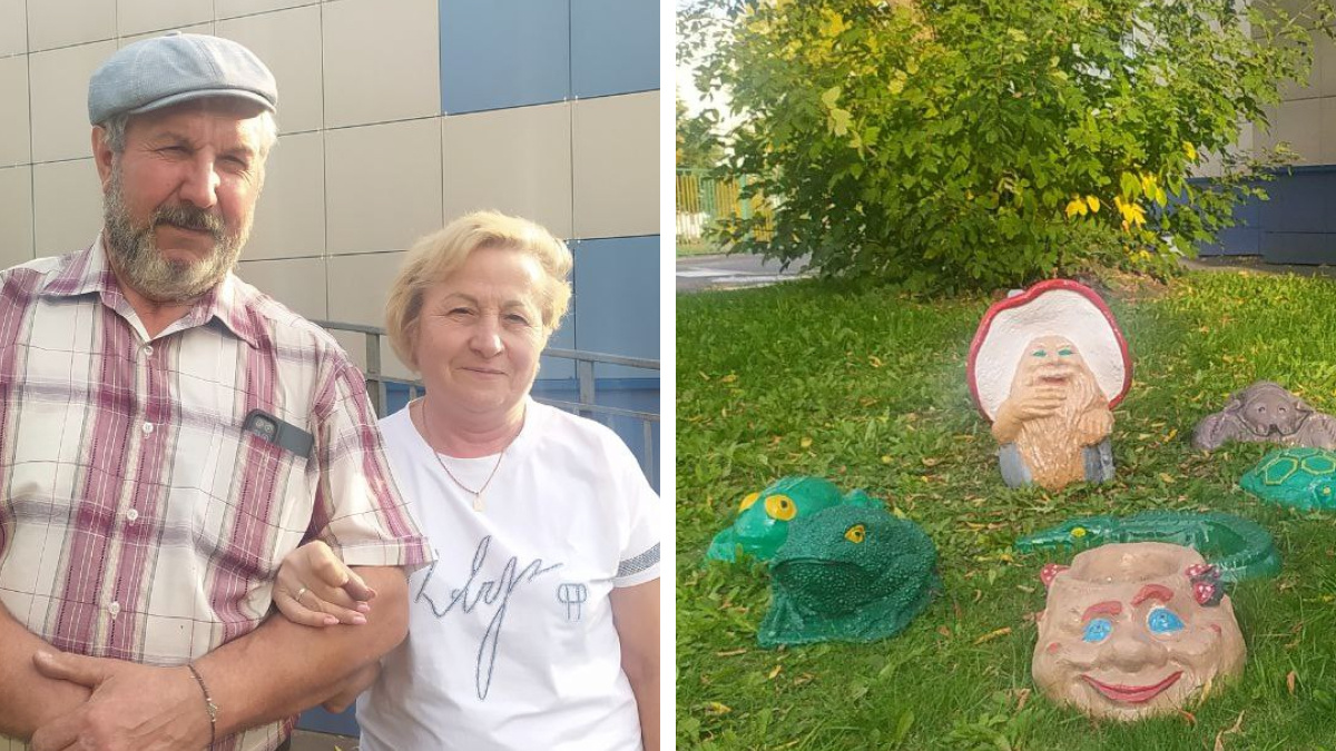 «Пусть малыши порадуются»: семья пенсионеров из Шуваево дарит детдомам и детсадам рукодельные скульптуры из гипса