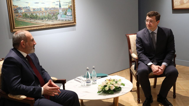Премьер-министр Армении Никол Пашинян в Нижнем Новгороде. Онлайн NN.RU