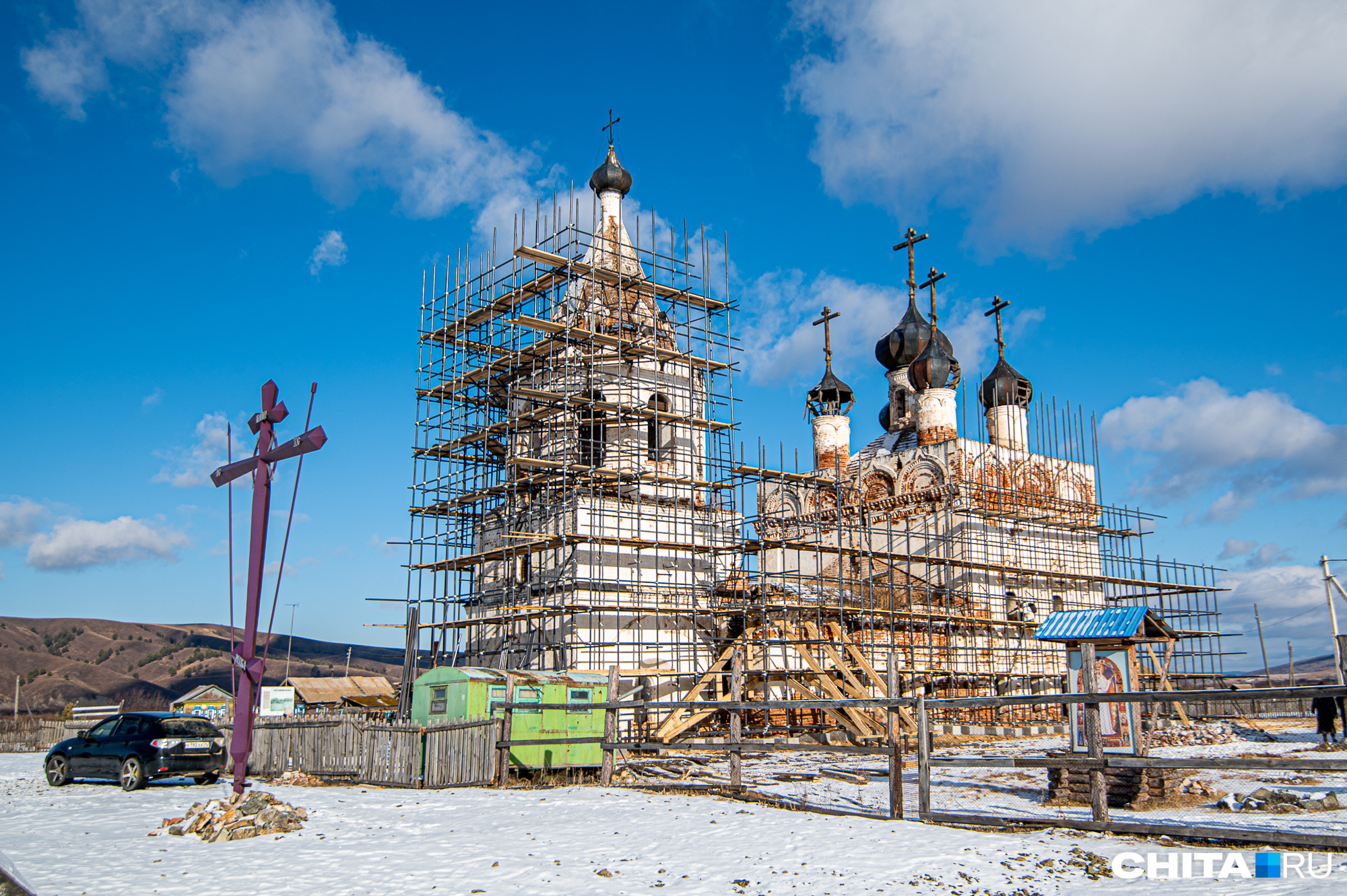 Реставрировать Успенский храм в селе Калинино в Забайкалье начнут, когда потеплеет