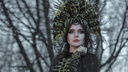 Может менять ход времени: сибирячка снялась в образе славянской богини зимы и смерти — эффектные фото