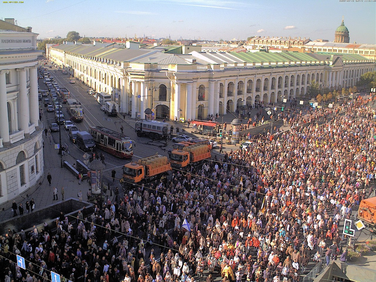 Крестный ход 12 сентября 2022 в Петербурге