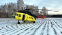 В Тюменской области совершил аварийную посадку вертолет, летевший в Омск