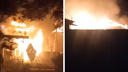 «Неосторожность при курении»: два человека погибли в пожаре в частном доме Новосибирска