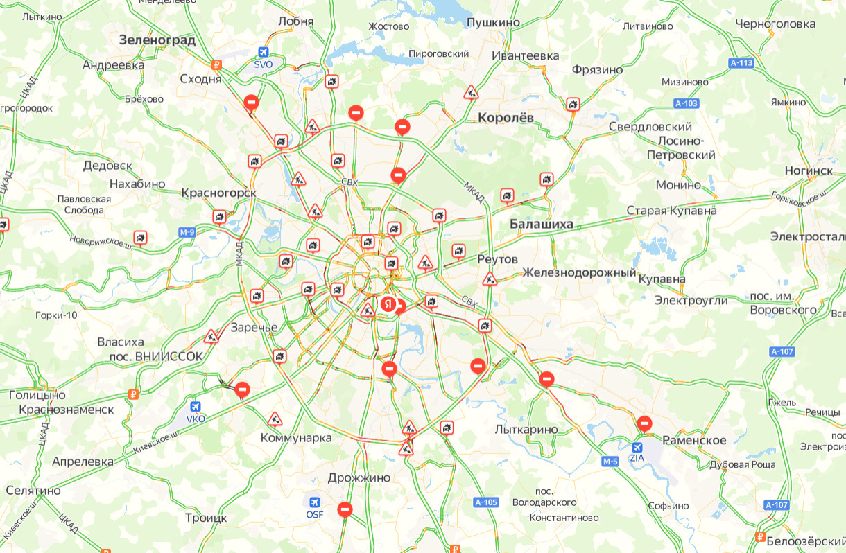 Спутниковая карта москвы 1996 года