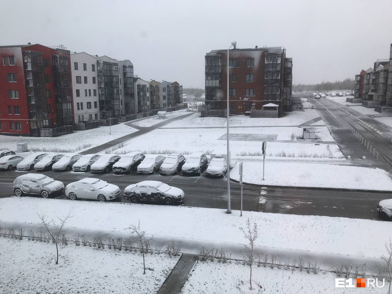 В Мичуринском выпал солидный слой снега