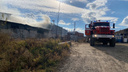 Крупный пожар под Новосибирском: на складах в Марусино было полное задымление