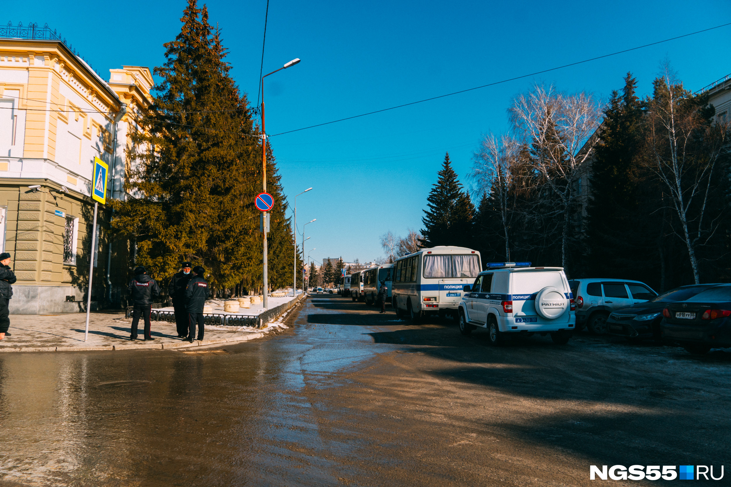 Место протеста Омск.