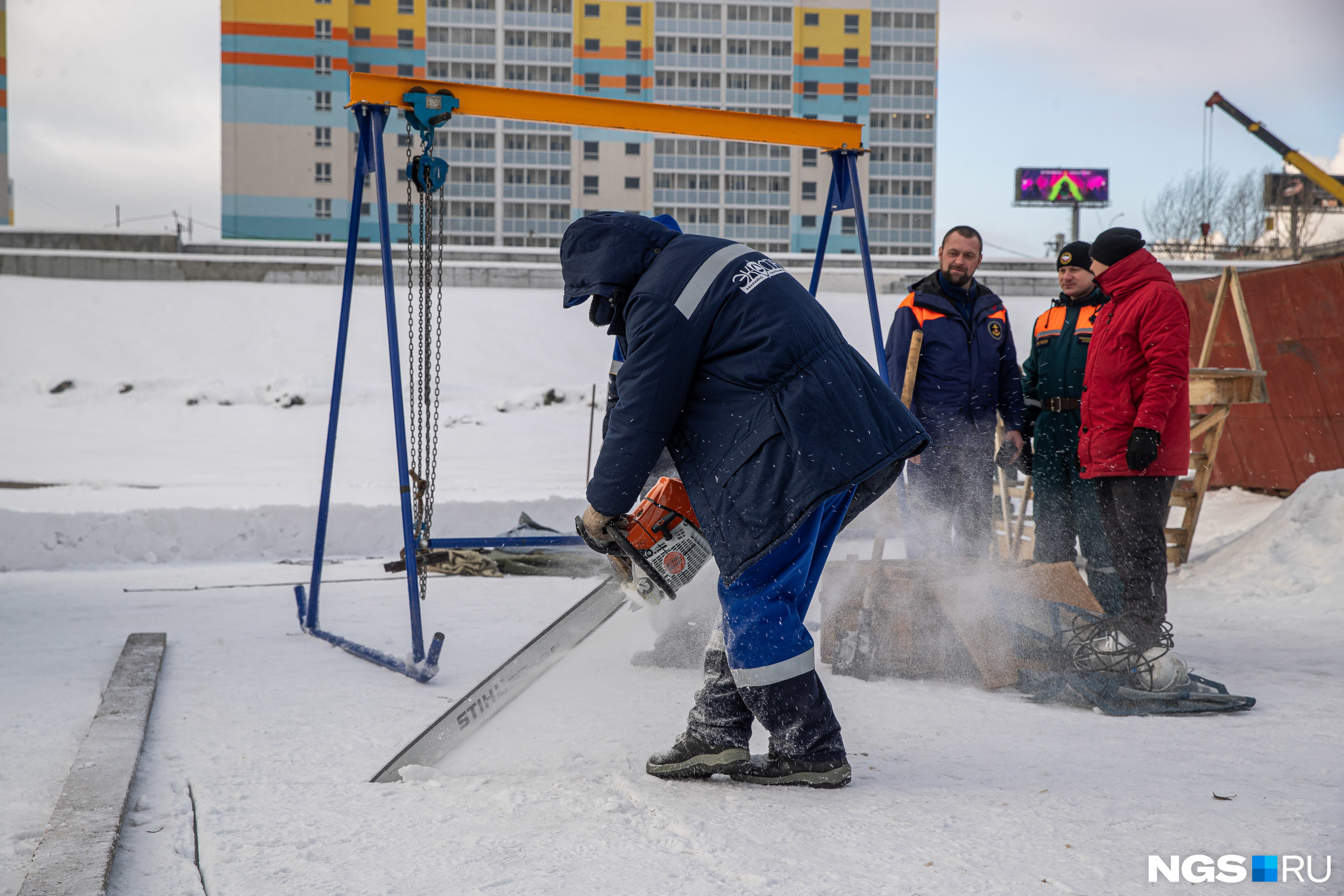 В Новосибирске оборудовали купели для купания на Крещение-2022 19 января -  18 января 2022 - НГС