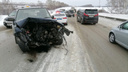 Водитель и пассажир «Мазды» погибли в лобовом ДТП на трассе под Новосибирском