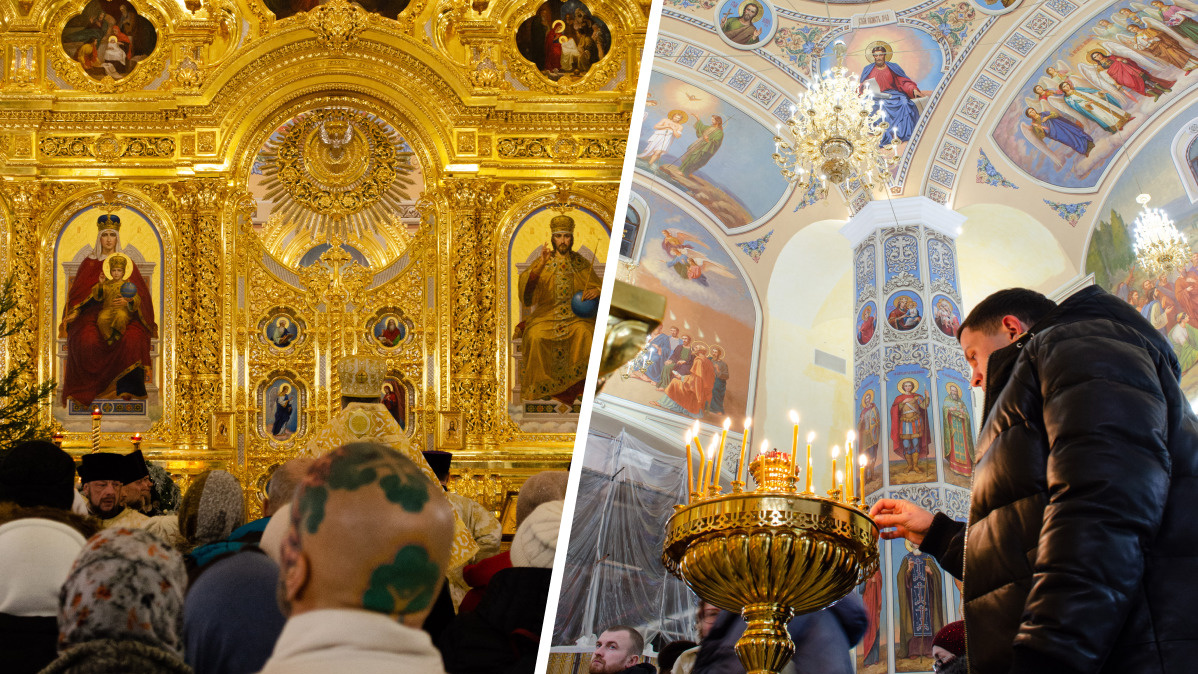 Молились и губернатор, и Древарх: как прошла рождественская служба в Михаило-Архангельском соборе