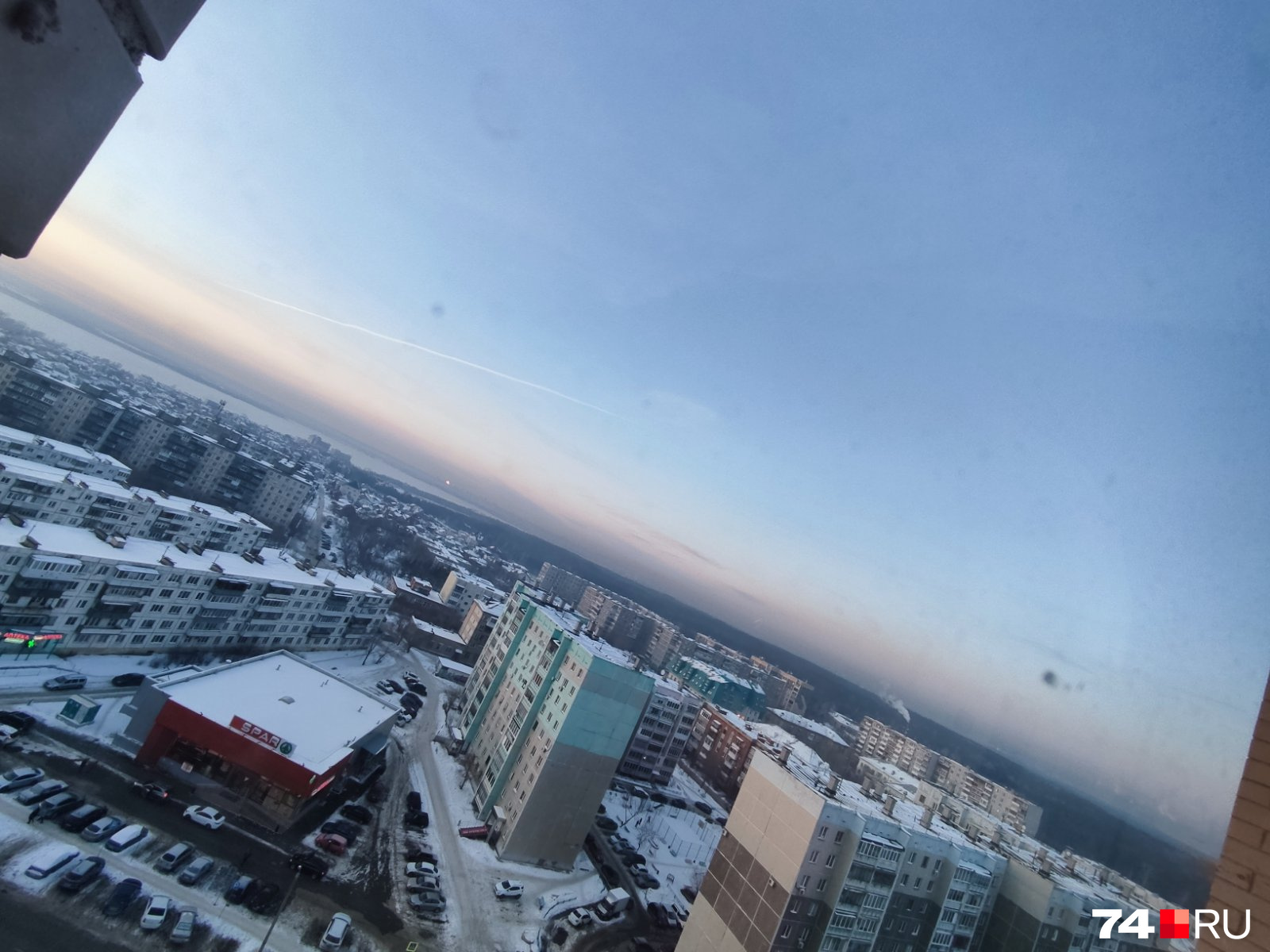 Такой вид открывался сегодня со стороны АМЗ Такой вид открывался сегодня со стороны АМЗ