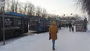 «Вереница из 10 штук»: в центре Ярославля встали троллейбусы