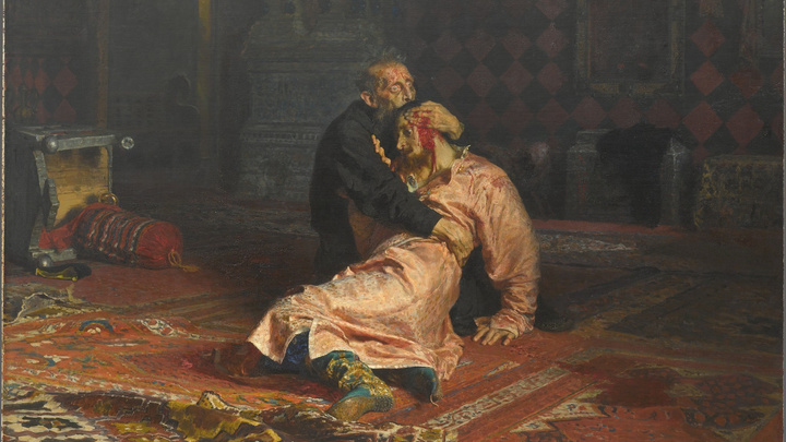 В Москве завершилась реставрация картины «Иван Грозный и его сын Иван». 4 года назад ее испортил вандал