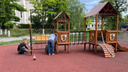 В ростовском парке 8 Марта подрядчик пытался снести детскую площадку, потому что ему не заплатили
