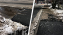 «Страдания продолжаются»: в Ярославле жители пожаловались на укладку асфальта в снег
