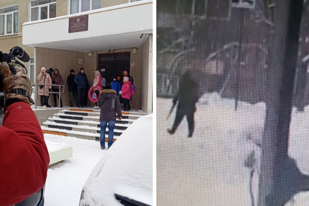 В Железногорске на территории школы заметили мужчину с предметом, похожим на ружье