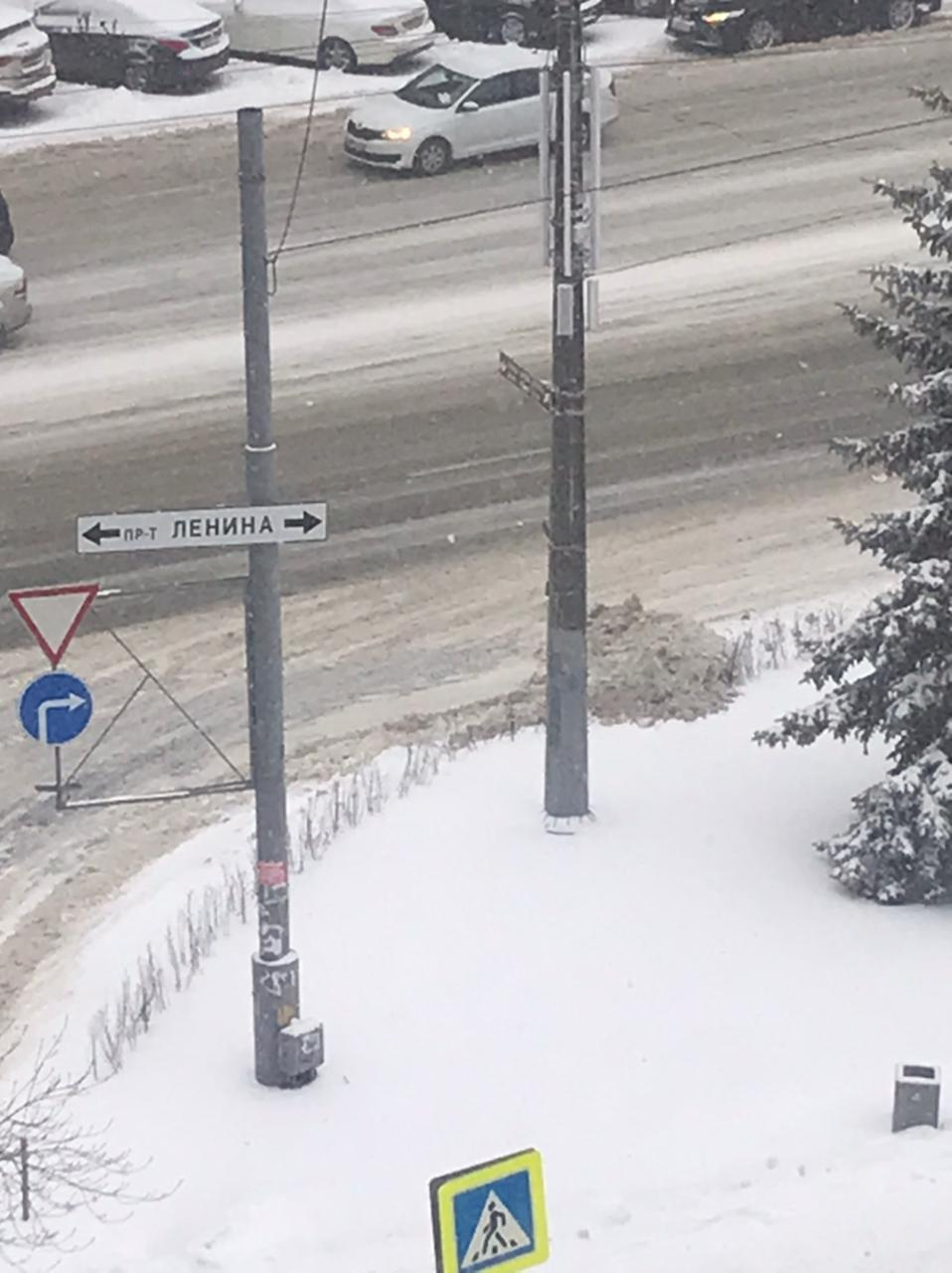 Кучу снега подрядчик свалил на газон с кустарником Кучу снега подрядчик свалил на газон с кустарником