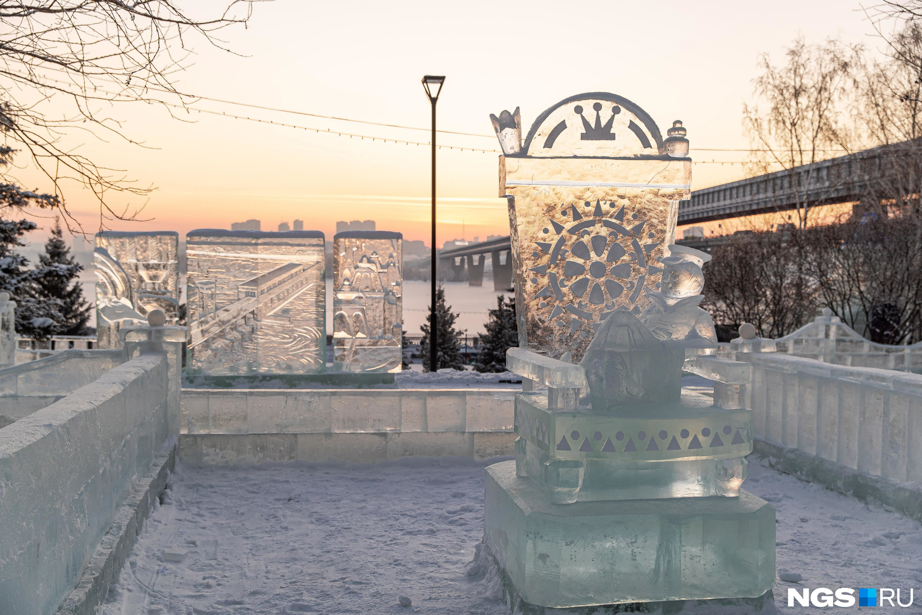 Ледовый городок новосибирск