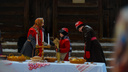 Колядки и костер: большой фоторепортаж с празднования Рождества в Малых Корелах