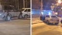 Во Втузгородке Land Rover впечатал Lada в забор: видео