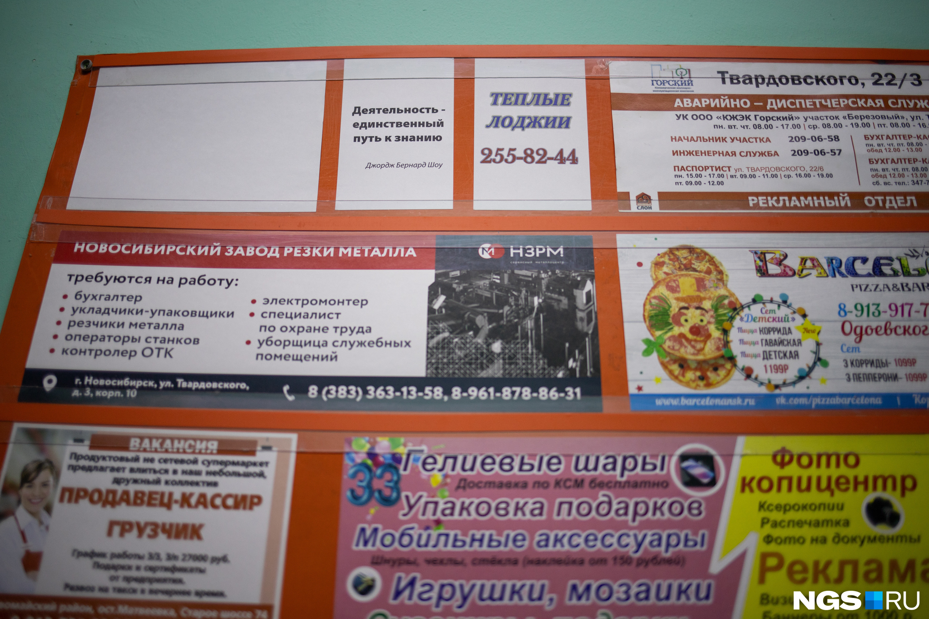 Думали ли вы, что среди типичных подъездных объявлений о поиске грузчиков и рекламе пиццы наткнетесь на философское изречение?