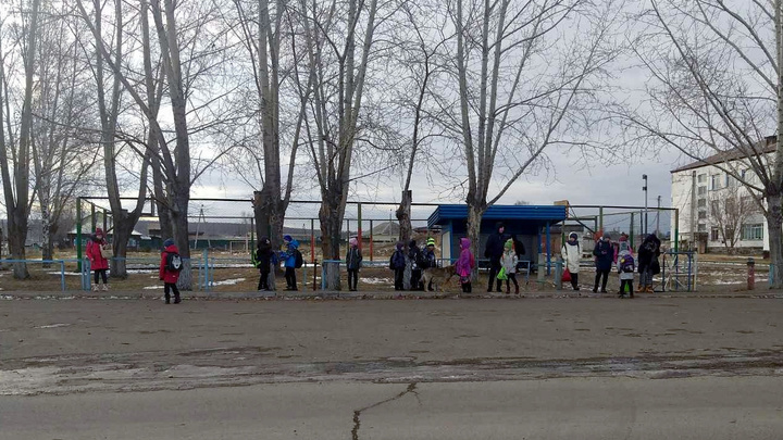 «Дети стоят на улице час!»: после закрытия аварийной школы для подвоза 350 детей ходит один ПАЗик