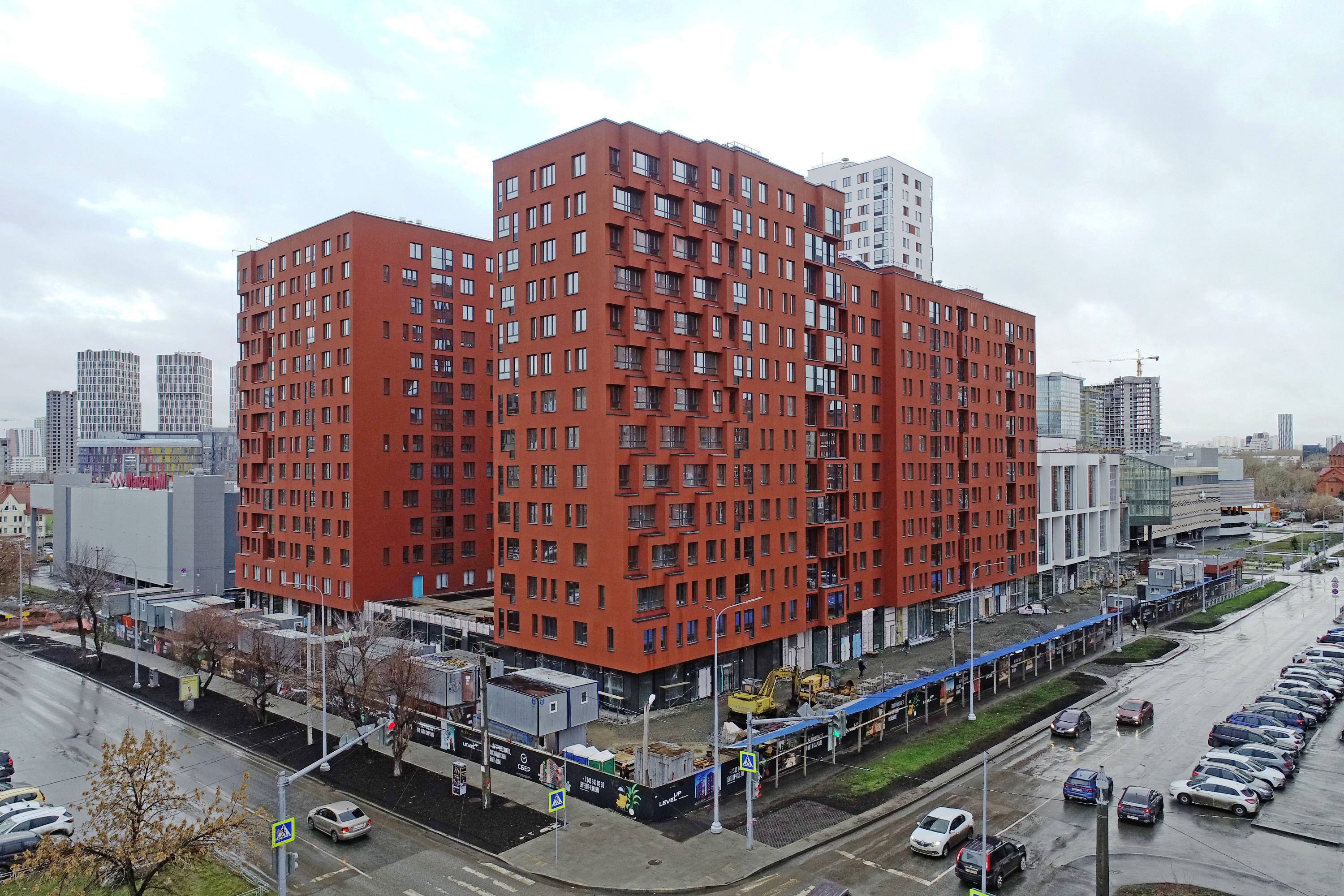 LevelUp — это новый жилой проект из пяти секций разной высоты, от 12 до 24 этажей
