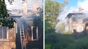 В Маймаксе горела нежилая «деревяшка». Жильцы соседнего дома боятся очередного пожара