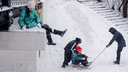 Город снеговиков: большой фоторепортаж с заснеженных улиц Ростова