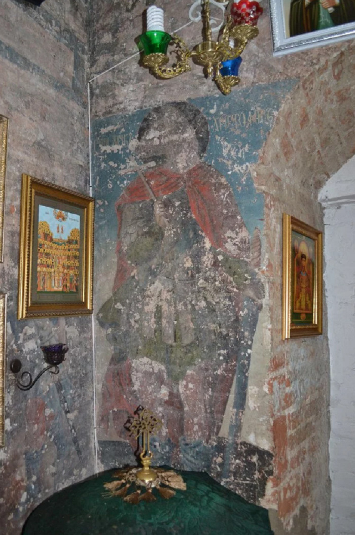 Фреска «Святой Христофор» в Свято-Никольском храме, Ныроб
