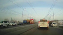 В Кировском районе столкнулись две фуры — видео с моментом ДТП