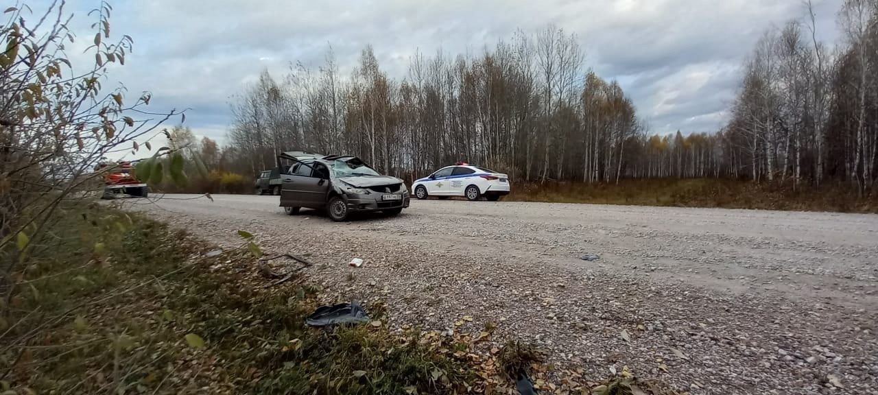 Машина перевернулась на трассе — в Новосибирской области 45-летняя пассажирка погибла в ДТП