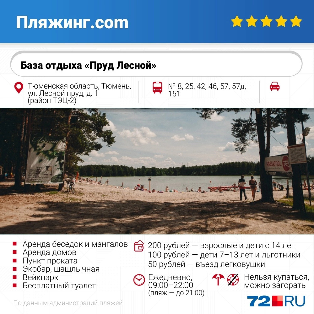 База отдыха работает до 22 часов, но пляж заканчивает работу на час раньше. Телефон для справок: <nobr>696-906</nobr> База отдыха работает до 22 часов, но пляж заканчивает работу на час раньше. Телефон для справок: <nobr>696-906</nobr>