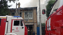 В центре Самары горел двухэтажный дом