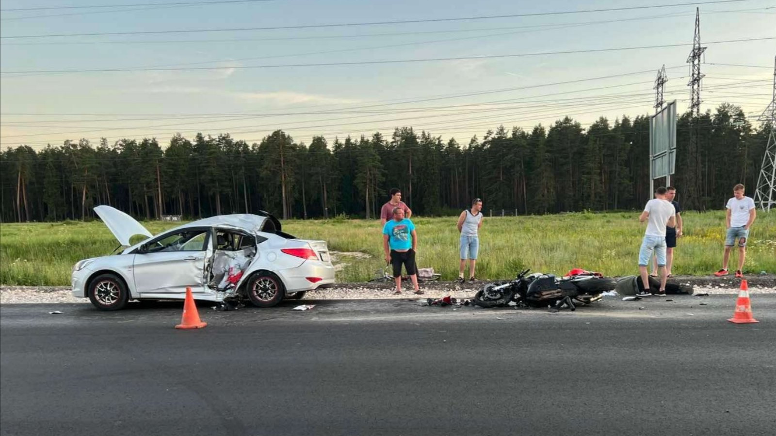 Мотоциклист погиб на месте в ДТП в Балахнинском районе