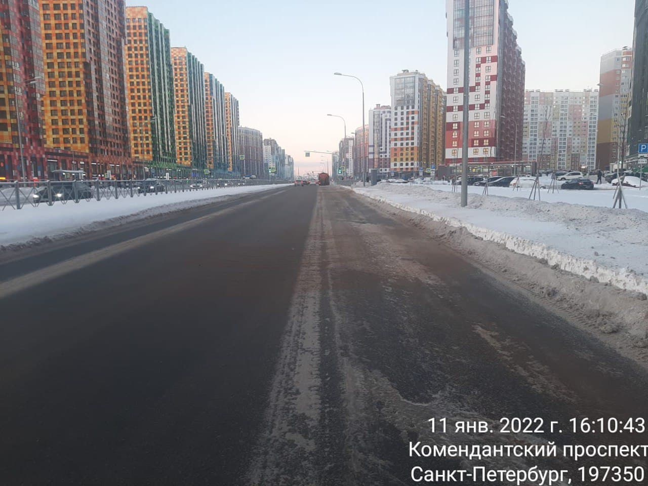 Ленинский проспект СПБ зимой