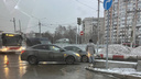 В Перми из-за ДТП парализовало движение по шоссе Космонавтов